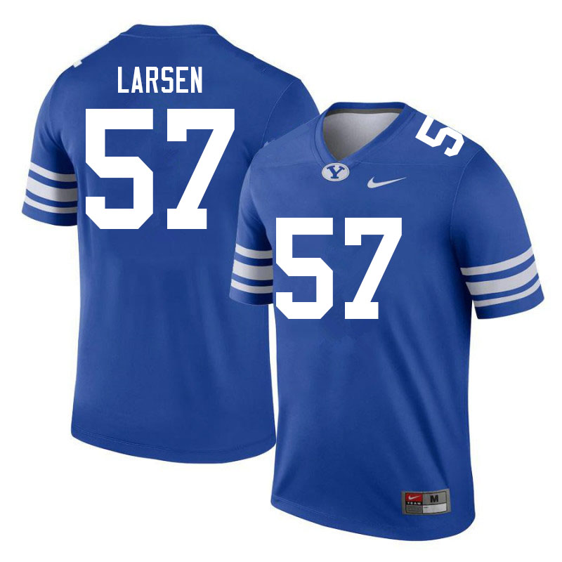 Men #57 Josh Larsen BYU Cougars College Football Jerseys Sale-Royal